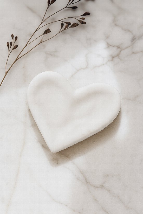 Small Marble Heart Dish